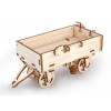 Ugears 3D drevené mechanické puzzle Vlečka za traktor