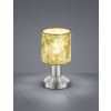 Trio - GARDA Trio - stolná lampa - zlatý textil + kov - 180mm
