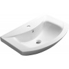 Aqualine Zero umývadlo 65x46 cm polokrúhly klasické umývadlo-umývadlo na nábytok biela 6065