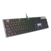 Plochá mechanická klávesnice Genesis Thor 420 RGB US, Content Slim Blue switch, software NKG-1587