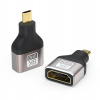 PREMIUMCORD Adapter 8K HDMI Typ A - micro HDMI Typ D, kovová, pozlacená kphdma-44
