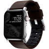 Nomad Active Strap Pro řemínek pro Apple Watch 44 42 mm hnědo-stříbrná NM1A4mSNW0