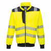 Portwest PW370 PW3 Hi-Vis Reflexná mikina žltá/čierna 4XL
