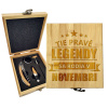 Sablio Darčeková sada na víno Tie pravé legendy sa rodia v novembri: 147×168×49 mm