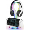 NONAME iPega P5P23 Nabíjecí RGB Stojan pro Playstation Portal Remote Player s Držákem na Sluchátka White