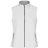 James&Nicholson Dámska softshellová vesta JN1127 White M