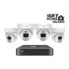 iGET HGNVK84804 - kamerový PoE set, 2K rozlíšenie, 8CH NVR + 4x kamera so zvukom, IR + LED