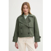 Bavlnený kabát United Colors of Benetton 2RGCDW034 zelená 36
