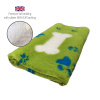 DRYBED Premium Vet Bed Paws & Big Bone limetkovozelený 100 x 75 cm