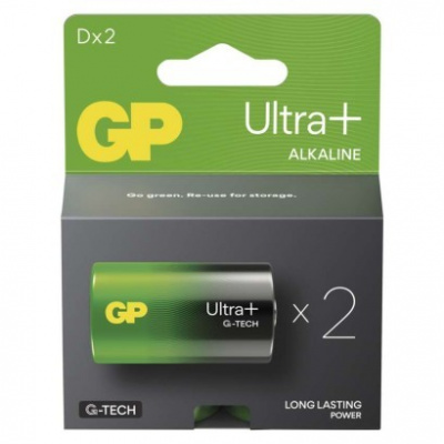 GP BATERIE GP Alkalická batéria ULTRA PLUS D (LR20) - 2ks