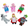 Bigjigs Toys prstové maňušky Červená čiapočka