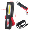 Mobilná dielenská ručná lampa, sklápacia, 3 W COB LED 150.4495