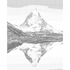 ZUTY Bodkovanie - HORA MATTERHORN A JEJ ODRAZ V JAZERE Rámovanie: bez rámu a bez vypnutia plátna, Rozmer: 80x100 cm