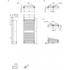 Elektrický sušiak uterákov Terma Lima, 500x820mm