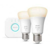Philips Hue bridge + 2x E27 White 9,5W BT
