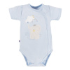Eevi Body rozopínacie s krátkym rukávom MELLOW modré - 56