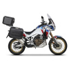 SHAD Kompletná sada čiernych hliníkových kufrov SHAD TERRA BLACK, 48 litrov vrchný kufor, 36/47 litrov bočné kufre, vrátane montážnej sady a platni SHAD HONDA CRF 1100 Africa Twin