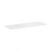Hansgrohe Xelu Q Doska pod umývadlo 136x55 cm, výrez vľavo, lesklá biela 54116050-HG