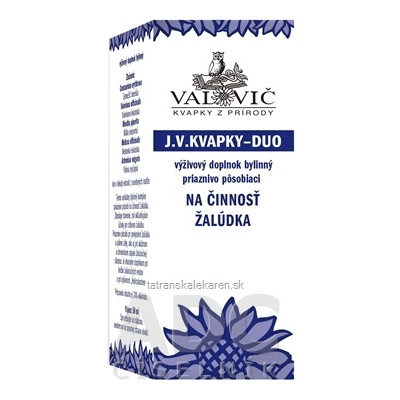 J.V. KVAPKY - DUO na činnosť žalúdka 1x50 ml