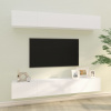 zahrada-XL Nástenné TV skrinky 4 ks biele 100x30x30 cm 3114190