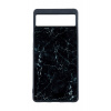 TopQ Zadný pevný kryt Marble pre Google Pixel 7 5G Smoky Black