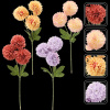 CHOMIK UMELÁ VETVIČKA - KYTICA 3 GEORGINY 43 CM MIX FARIEB