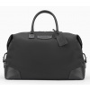 Cestovná taška Weekender s prvkami ekokože, čierna