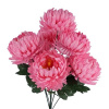 Umelá chryzantéma ružová 1 kus QP4504827-2