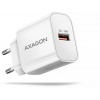 AXAGON ACU-QC18W, 18W sieťová nabíjačka, 1x port USB-A, QC3.0/AFC/Apple, biela