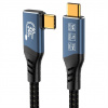 PREMIUMCORD Kabel USB4™ Version2.0 80Gbps 16K@60Hz 240W Thunderbolt 3 a 4 kabel zahnutý 0,8m ku4cb08