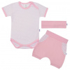 3-dielna letná bavlnená súprava New Baby Perfect Summer svetlo ružová - 92 (18-24m)