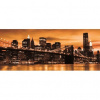 Panoramatická fototapeta - PA0062 - Oranžový New York 250cm x 104cm - Vliesová fototapeta