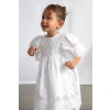Dievčenské bavlnené šaty Mayoral 3923.6D.Mini.PPY2 biela 122