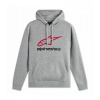 Mikina ALWAYS HOODIE 3, ALPINESTARS (sivá/červená/čierna) XL