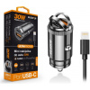 Aligator mini nabíječka do auta Power Delivery 30W,USB-C + USB-A, USB-C kabel pro iPhone/iPad CHPD0008