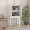 zahrada-XL Vysoká skrinka biela 60x40x120 cm masívna borovica 821745