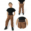 ESITO Rastúce softshellové nohavice Sport Brown Veľ. 104