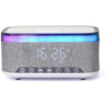 GEMBIRD BT Rádio budík s Qi nabíjaním, šedý (DAC-SPKBT-QC15-GR)