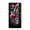 Odolný obal Mobiwear Elite Pro - Samsung Galaxy S22 Ultra - E011E Kytice s pírkem (Odolné pouzdro, obal kryt Mobiwear Elite Pro - maximální ochrana mobilu, zesílené hrany, přesné výřezy, pohodlné drže