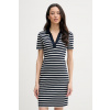 Tommy Hilfiger šaty bavlnené s elastanom WW0WW42567 tmavomodrá XS