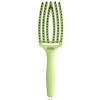 OLIVIA GARDEN Finger Brush Green Pistachio kefa na vlasy masážna 6-radová stredná