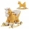 Milly Mally Hojdací koník/koník na kolieskach Polly Svetlohnedý pre deti od 1 roka (12m+)