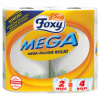 Papierová utierka celulóza Foxy v balení 2 ks biela