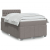 Box spring postel s matrací taupe 120x200 cm textil Hnědošedá 3289346