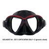 Akční set Aqualung REVEAL ULTRAFIT M, Black/Red + opt.sklo +2 pravé/levé