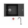 Set Sinks Vario 780 Metalblack + Elasta nerez/čierná
