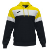 CREW IV HOODIE SWEATSHIRT BLACK- YELLOW čierna-biela XL