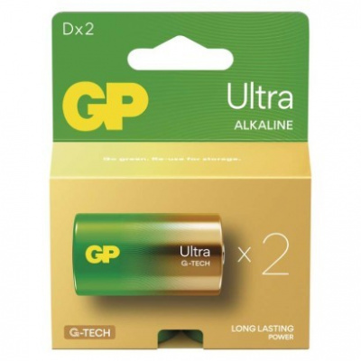 GP BATERIE GP Alkalická baterie ULTRA D (LR20) - 2ks