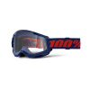 100% Okuliare STRATA 2 NEW Tmavo modré - Číre plexi