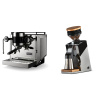 Rocket Espresso Bicocca, stainless silver + Eureka Mignon Single Dose PRO, Chrome & Oak